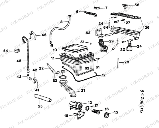 Взрыв-схема стиральной машины Electrolux EW901T - Схема узла Section 4